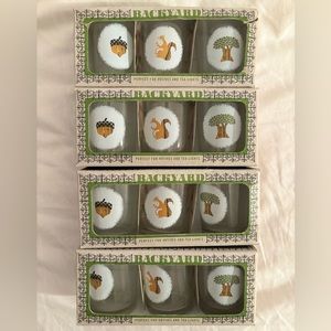 Set of cute squirrel / animal shot glasses - kitchen accessories